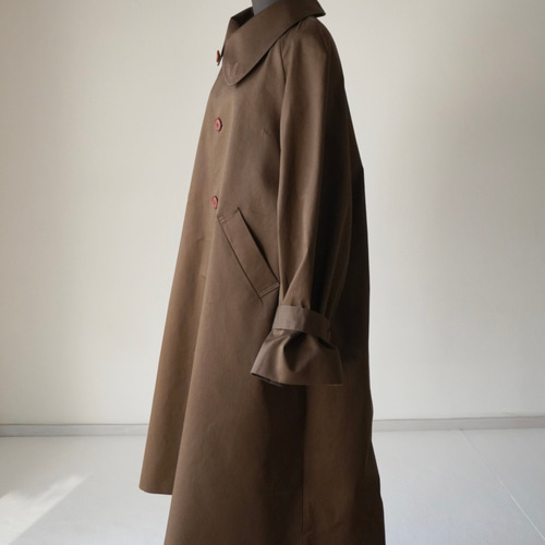 【Vintage】ラグランスリーブヘリンボーンコート MADE IN ITALY Vintage】ラグランスリーブヘリンボーンコート MADE IN ITALY