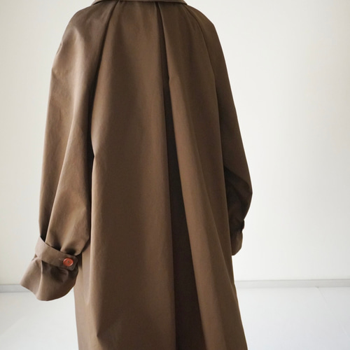 マルチ変形オシャレ襟コート(総裏地付) 春コートにも◎ラグラン