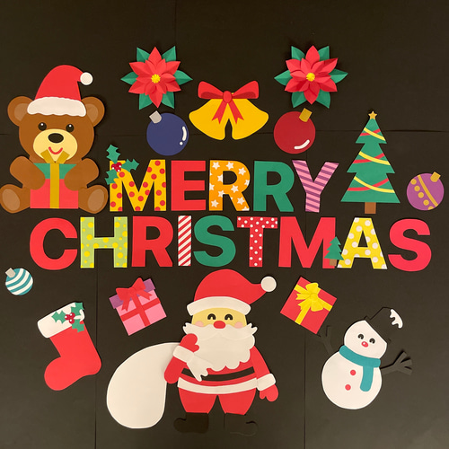 壁面飾り　壁面装飾　誕生日　お祝い　イベント　クリスマス　トイトレにも クリスマス壁面飾りイベント壁飾りクリスマストレイン ツリー