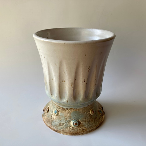 陶製植木鉢「装」縦長タイプ 一輪挿し・花瓶・花器 彩炎陶房M 通販