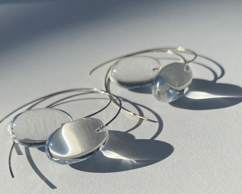 Shizuku ガラス ピアス ピアス（フック・チェーン） Aircharm