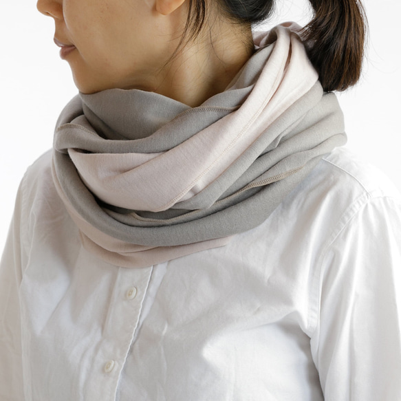 免運費 [3 色大圍脖邊框] 100% 羊毛，適用於開襟衫、斗篷和圍脖 第5張的照片