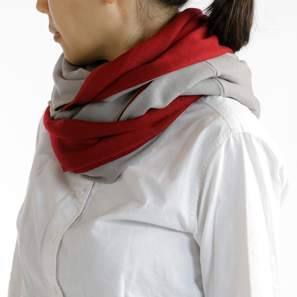 免運費 [3 色大圍脖邊框] 100% 羊毛，適用於開襟衫、斗篷和圍脖 第10張的照片