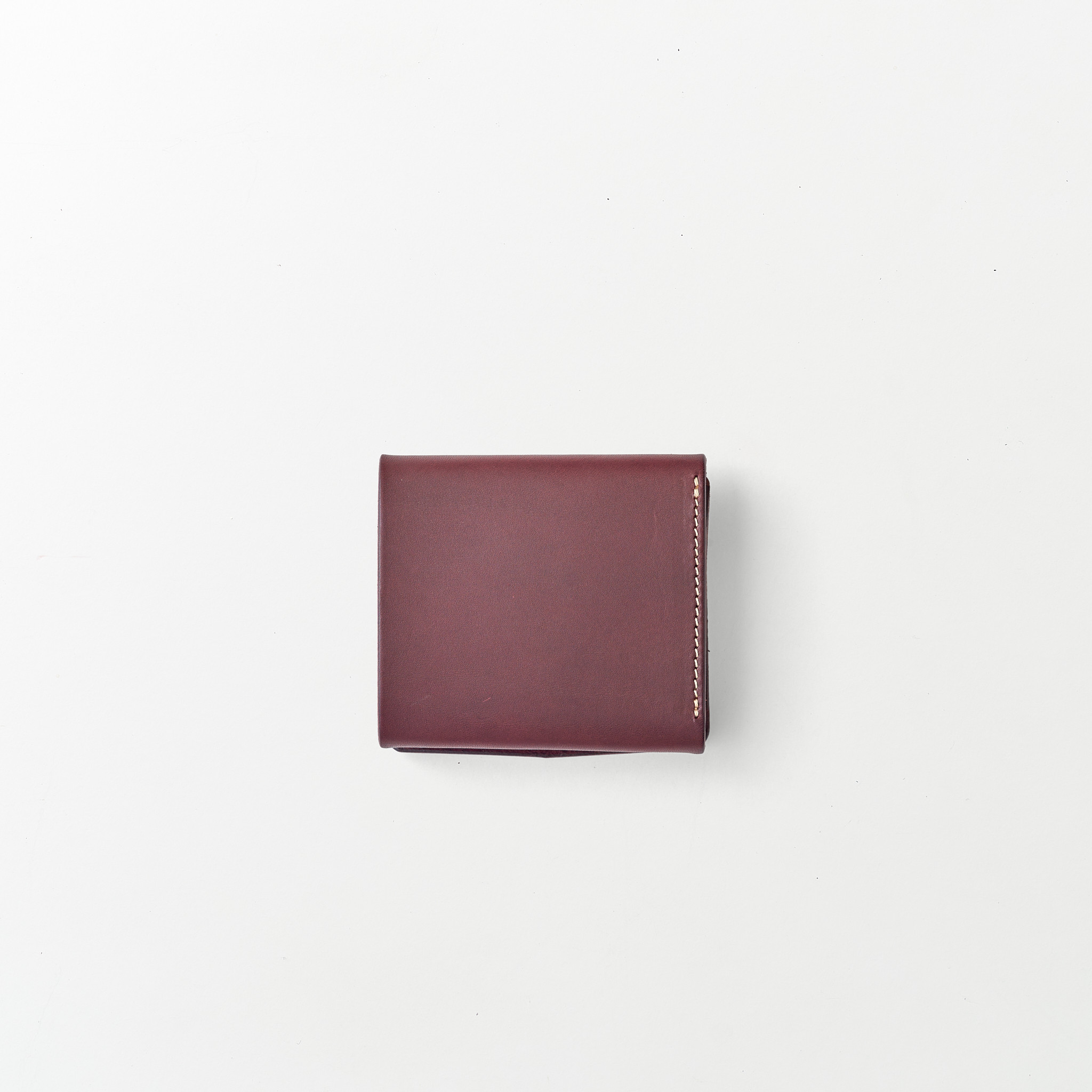 レザーコンパクト財布/Color:Burgundy