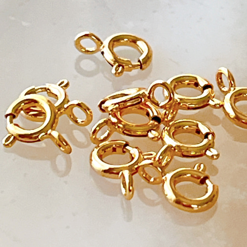 高品質 14kgf ひきわ 6㎜ 10個 アクセサリーパーツ 留め具 金具 素材