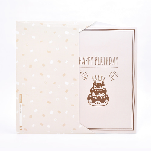 ポップアップカード 】誕生日ケーキ メッセージカード Mikan 通販 