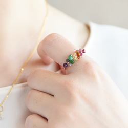 週末お値下げ❗稀少 BARNEYS ピパスモールトシトリン リング Needy Girl Overdose Ribbon Heart Ring｜MaPRE ねね