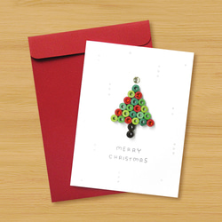 手工捲紙卡片：可愛小魔幻圈圈聖誕 _ 聖誕樹 第3張的照片