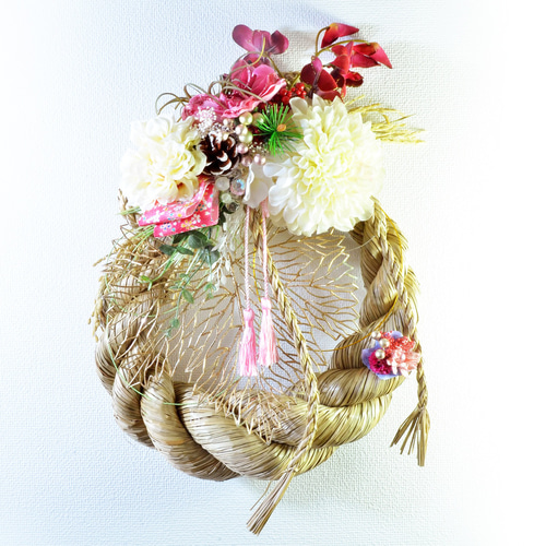 24.しめ縄リース 24.しめ縄