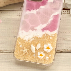 【SALE】海 サンセットビーチ ピンク iPhone12 mini 4枚目の画像