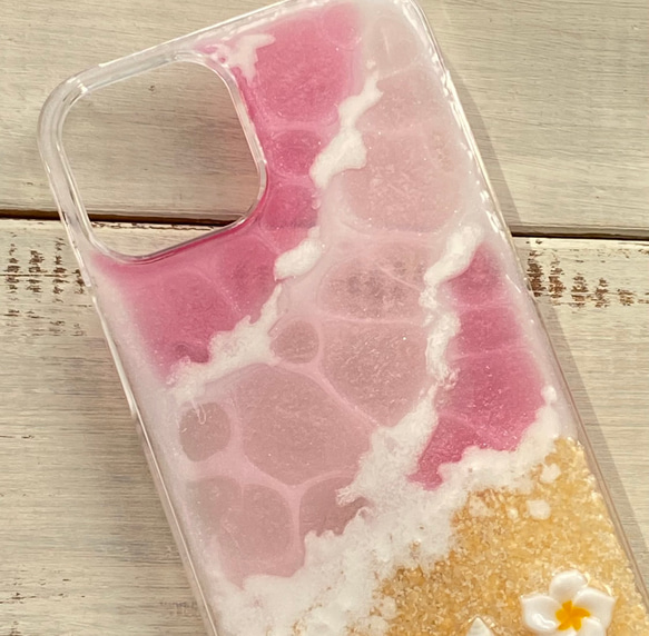 【SALE】海 サンセットビーチ ピンク iPhone12 mini 5枚目の画像