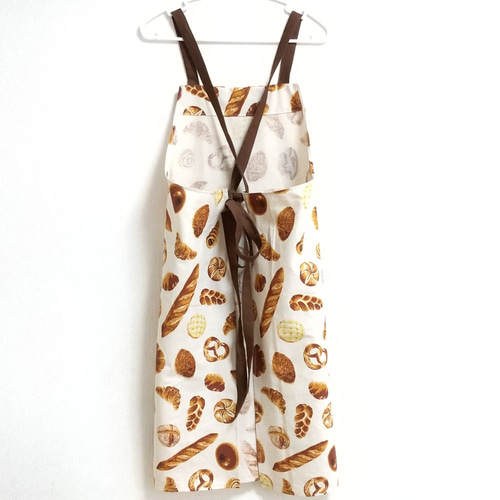 パン屋さん（生成り）サイズ・タイプが選べる 大人用エプロン エプロン