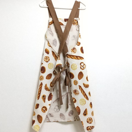 パン屋さん（生成り）サイズ・タイプが選べる 大人用エプロン エプロン