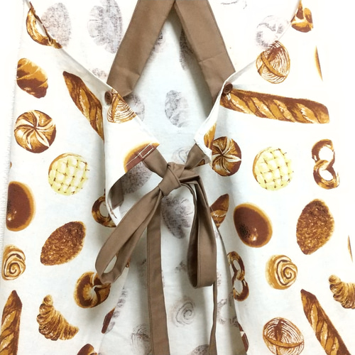 パン屋さん（生成り）サイズ・タイプが選べる 大人用エプロン エプロン