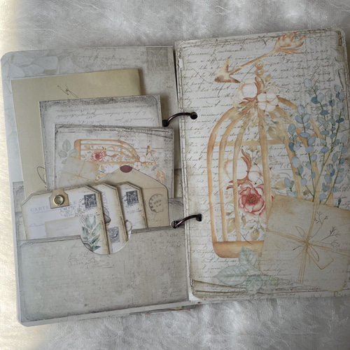 New】H152 レター おすそ分けファイル ジャンクジャーナル 紙モノ