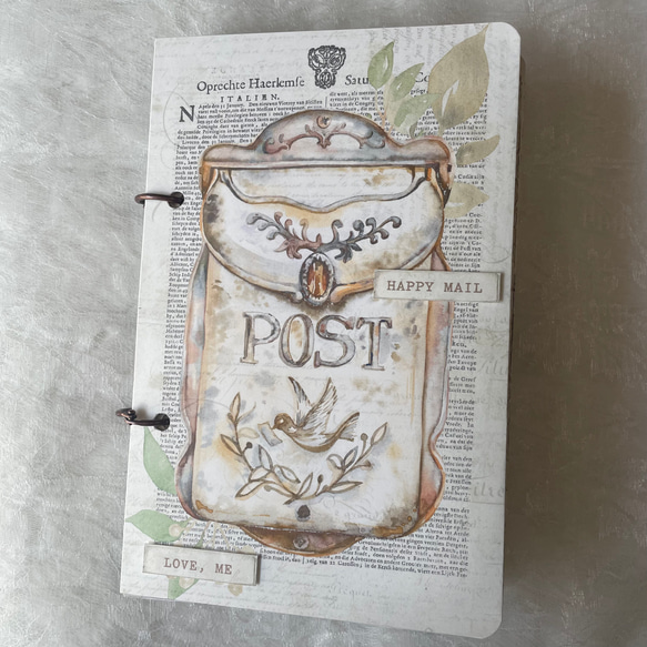 New】H152 レター おすそ分けファイル ジャンクジャーナル 紙モノ