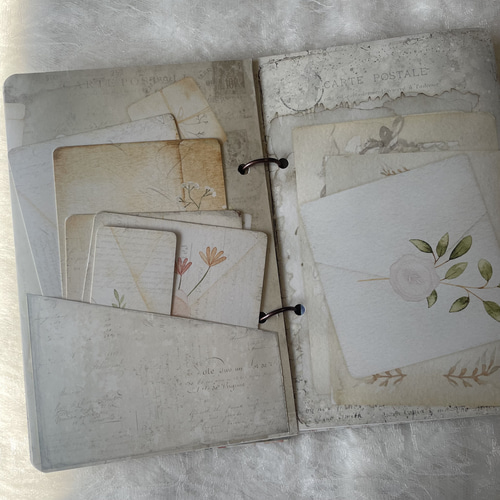 New】H152 レター おすそ分けファイル ジャンクジャーナル 紙モノ