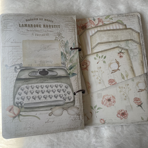 New】H152 レター おすそ分けファイル ジャンクジャーナル 紙モノ