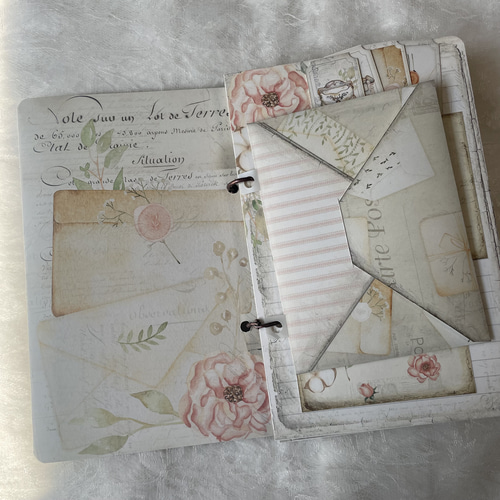 New】H152 レター おすそ分けファイル ジャンクジャーナル 紙モノ