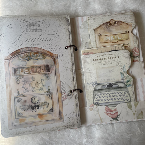 New】H152 レター おすそ分けファイル ジャンクジャーナル 紙モノ