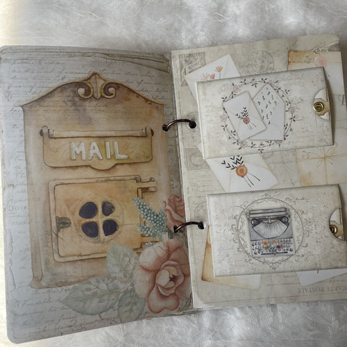 New】H152 レター おすそ分けファイル ジャンクジャーナル 紙モノ