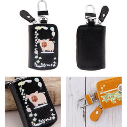 キーケース 写真入り スマートキー keycase 母の日 プレゼント 日本製 赤ちゃん 猫 犬 key-022 10枚目の画像
