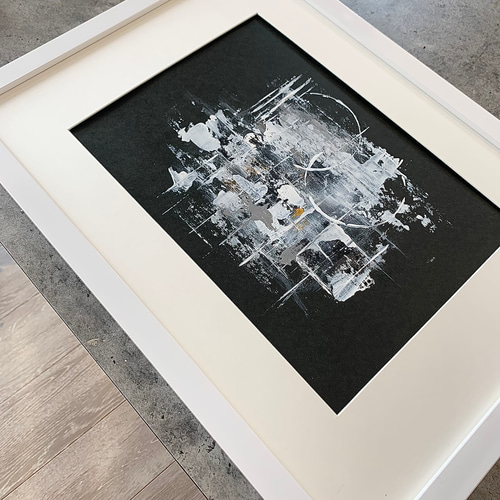 【原画】抽象アート 額縁付き モダンインテリア 一点物 絵画 現代アート 額縁 モダン 絵画 抽象画 原画 額入り フレーム