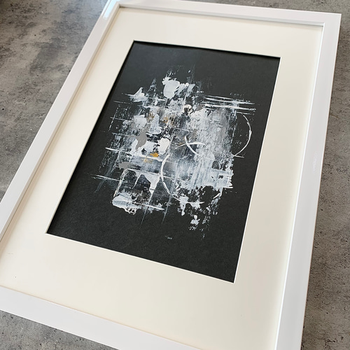 現代アート 額縁 モダン 絵画 抽象画 原画 額入り フレーム