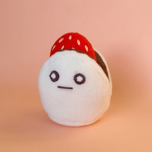 いちご大福のぬいぐるみ ぬいぐるみ くろまるファクトリー 通販