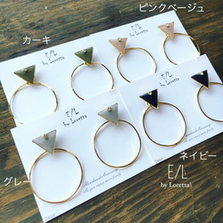 Triangle▽ bighoop pierce/earring 4枚目の画像