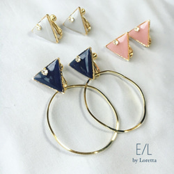 Triangle▽ bighoop pierce/earring 6枚目の画像