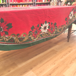 [復古] 聖誕桌布橢圓形 200cm x 150cm 第3張的照片
