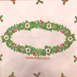 【ヴィンテージ】　クリスマステーブルクロス　240cm×150cm 3枚目の画像