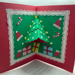 ポップアップカードクリスマス2クリスマスカード 3枚目の画像