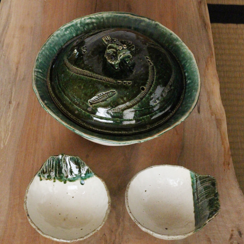 水炊き 織部二人用土鍋) do62 和食器 陶芸 美濃焼 すき焼き 水炊き 織部二人用土鍋) do62 和食器 陶芸 美濃焼 すき焼き
