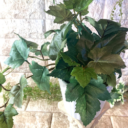光触媒　人工観葉植物　ウォールグリーン　フェイクグリーン　フラワー　ハンドメイド　ヤシとアイビー 8枚目の画像