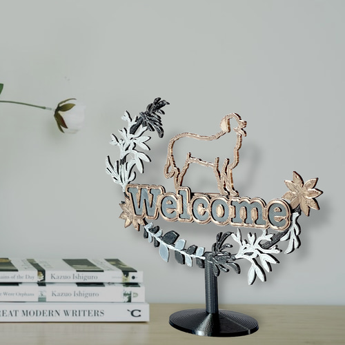 ゴールデンレトリバーウェルカムオブジェ