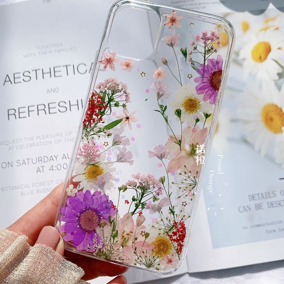 本物のお花 リアルフラワー 押し花 華やか お花畑 キラキラ 