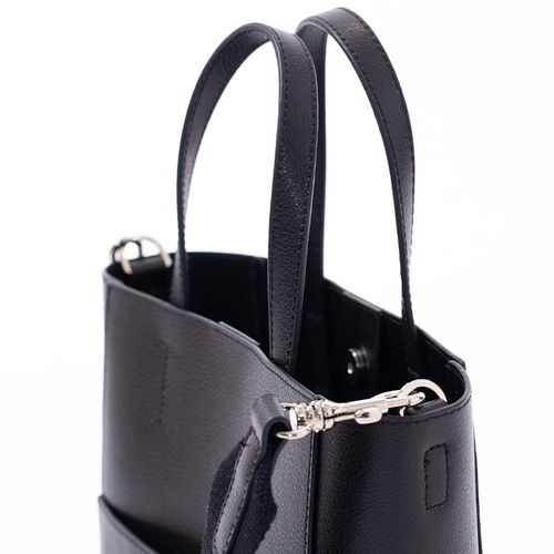 HAYNI ブラックレザー ハンドバッグ ゴールド金具　2way ハンドバッグ | HAYNI ( ヘイニ )《公式通販》
