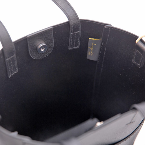 本革 2way ショルダーバッグ 縦長トート ゴールド金具 カーキ HAYNI