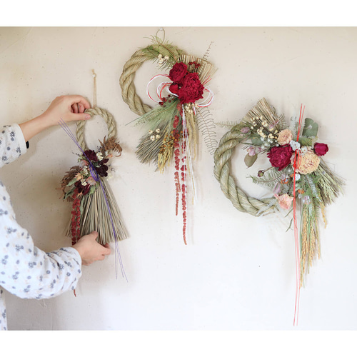 ◇◆しめ縄リース◆しめ縄◇お正月飾り 楽天市場】正月飾り しめ縄 絢爛舞扇飾り お正月飾り しめ縄飾り