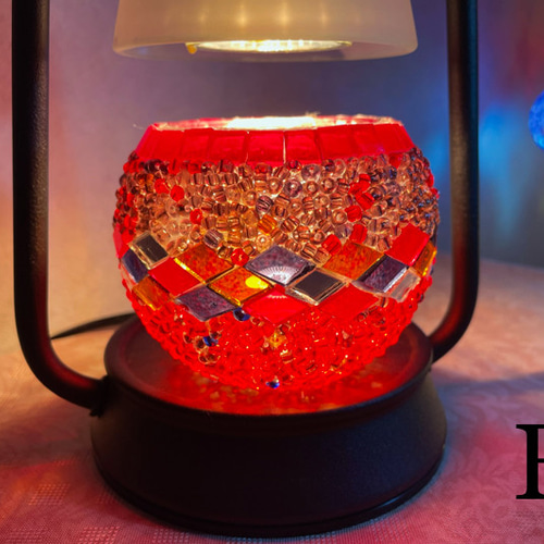 トルコランプクリスマスキャンドルホルダーとアロマキャンドル