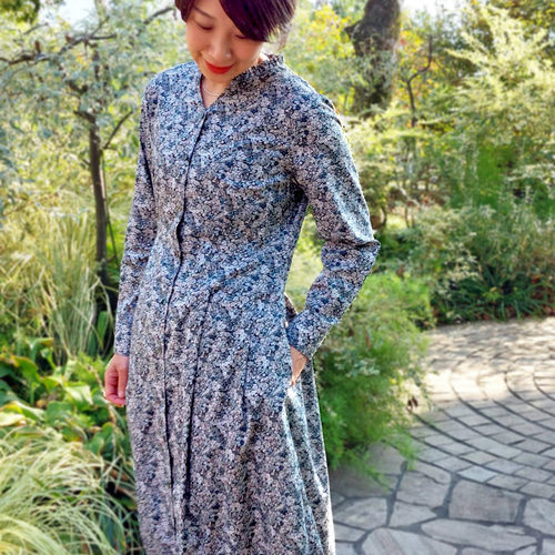 じゃまん様商談中❤️ 既製品リバティ　タナローン　チュニック　長袖　LL リバティタナローンブラウス（0779210701） | human