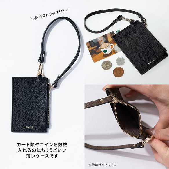 ナイロン 本革 トートバッグ ゴールド金具 グレージュ [loche-nylon-mini02-2d-gdgygy] 14枚目の画像