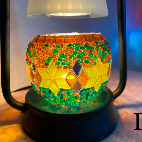 トルコランプクリスマスキャンドルホルダーとアロマキャンドル