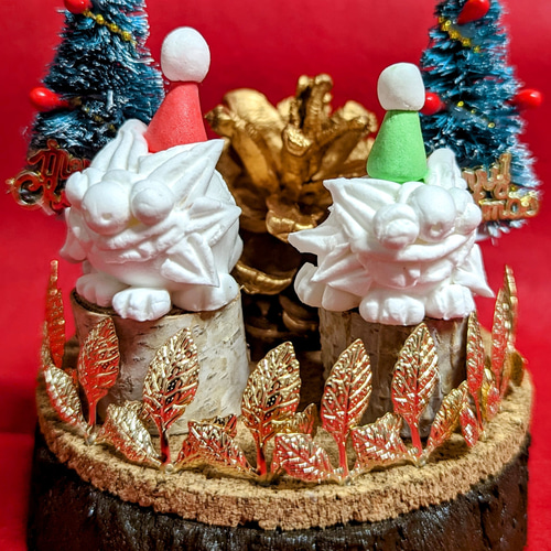 【sold】クリスマス⭐飾り シーズー SOLD】クリスマス⭐オーナメント 3個セット シーズー sold