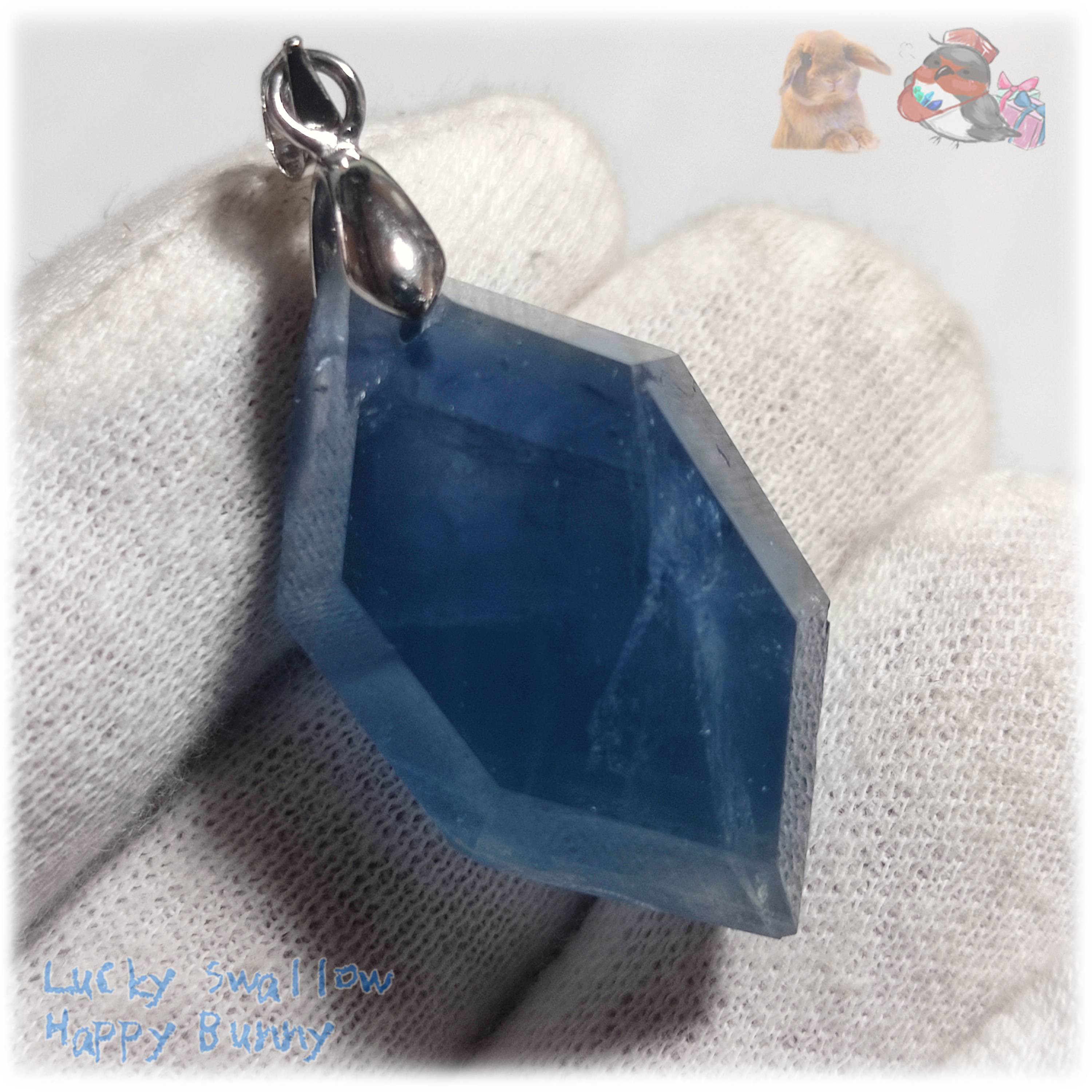 海のような♪ ブルーフローライト ネックレス ペンダント No.5262