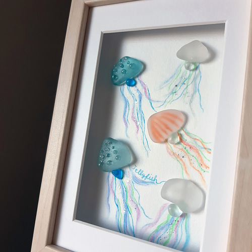 Amazon | カラフルなクラゲ 数字キットによる絵画 数字油絵 超