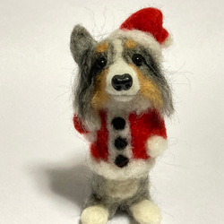 うちの子オーダー 受注制作 見本 シェルティサンタクロース