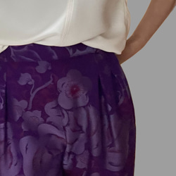 着物リメイク　絹　セットアップ 6枚目の画像